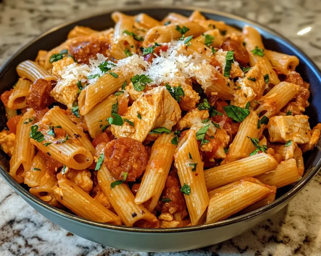 The Best Chicken and Sausage Pasta Recipe