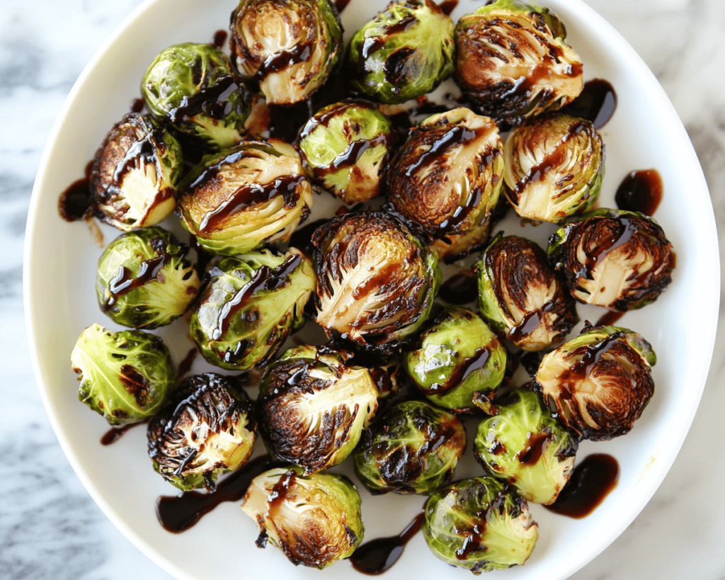 Roasted Brussels Sprouts with Balsamic Glaze