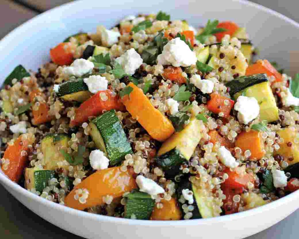 Warm Quinoa Salad with Roasted Vegetables