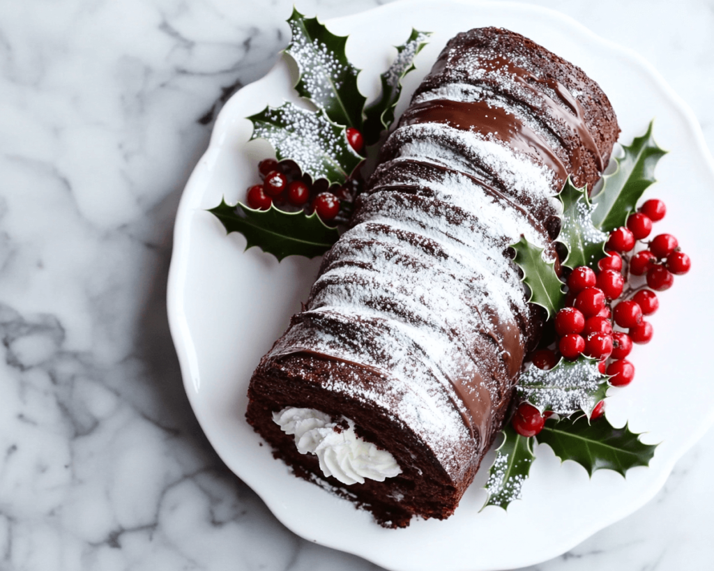 Chocolate Yule Log (Bûche de Noël)