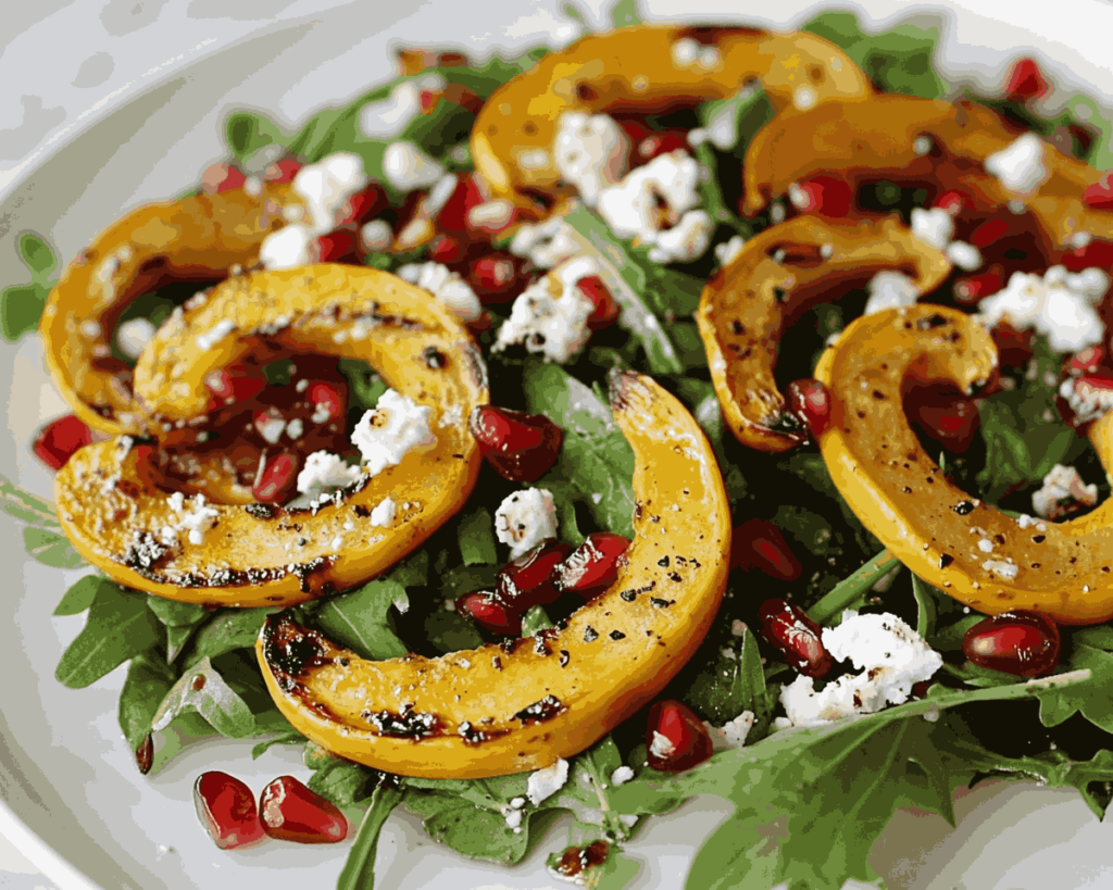 Roasted Delicata Squash Salad