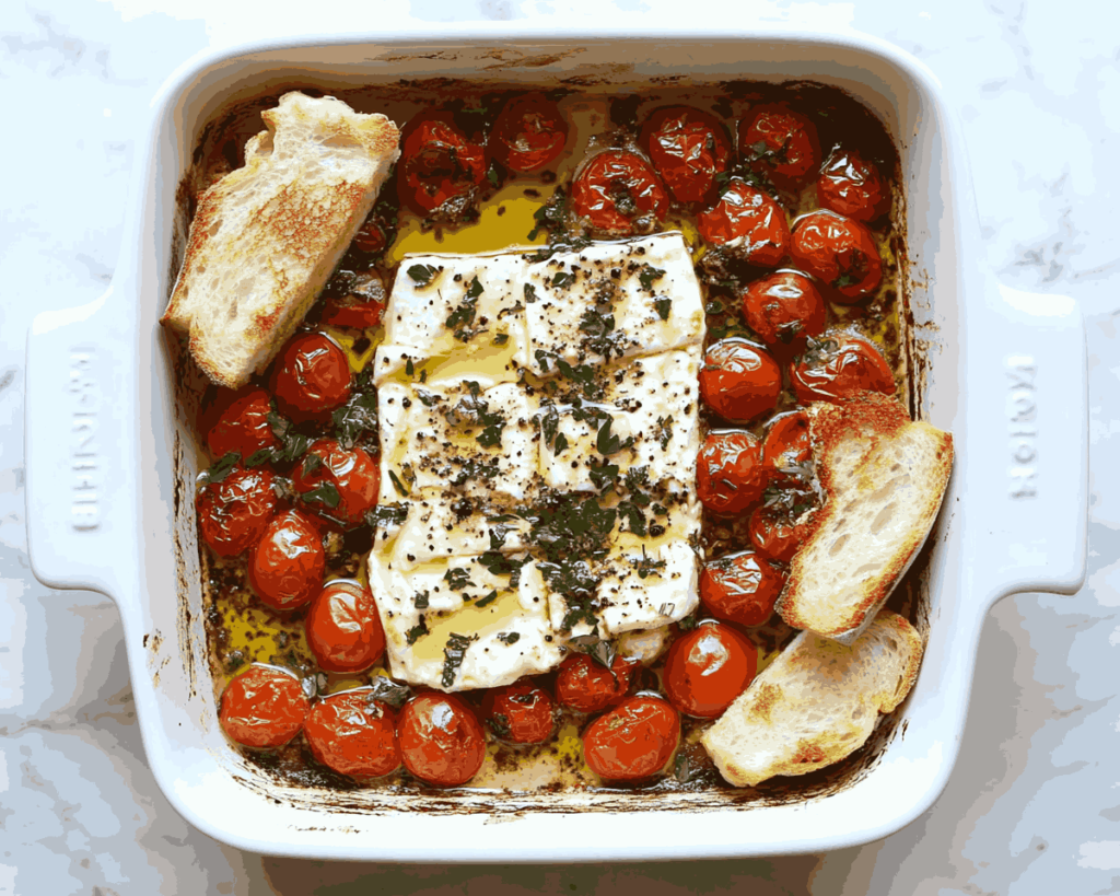 Baked Feta and Tomato Dip