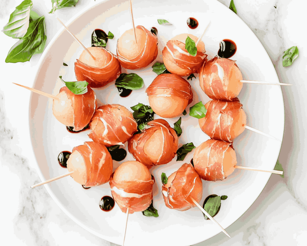 Prosciutto-Wrapped Melon Balls