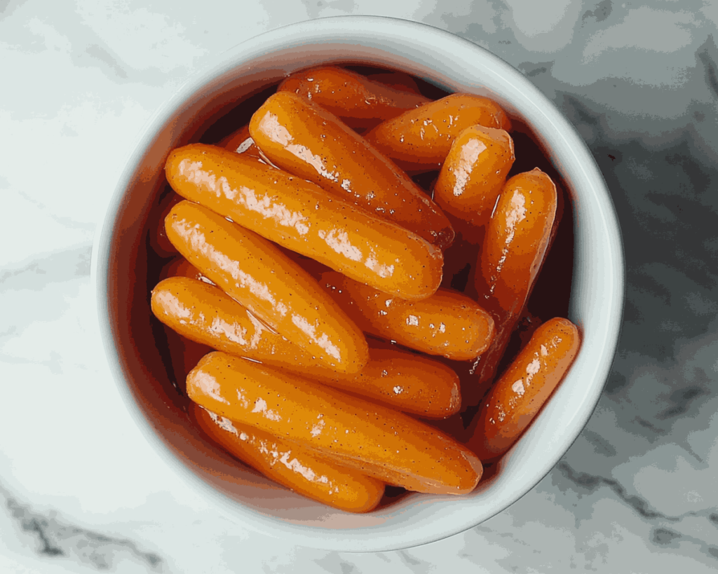 Slow Cooker Maple & Brown Sugar Glazed Carrots