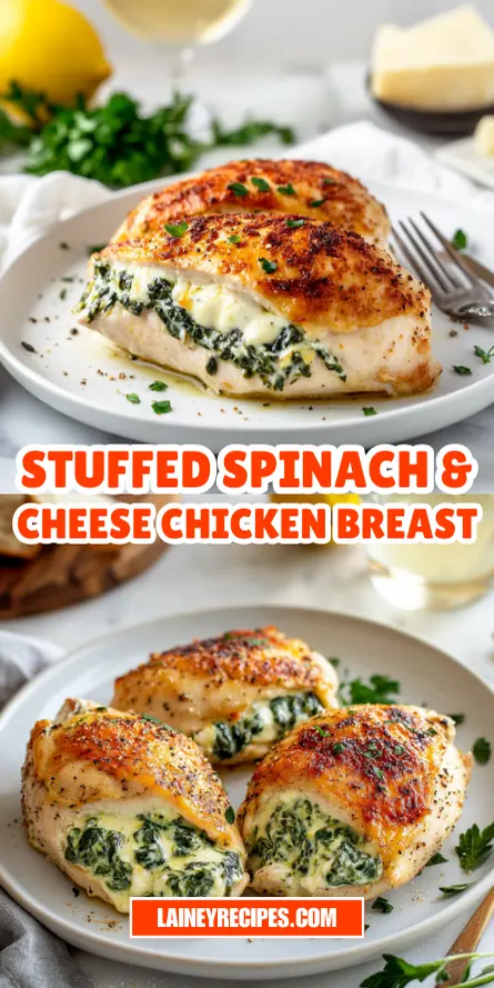 Stuffed Spinach and Cheese Chicken Breast Recipe