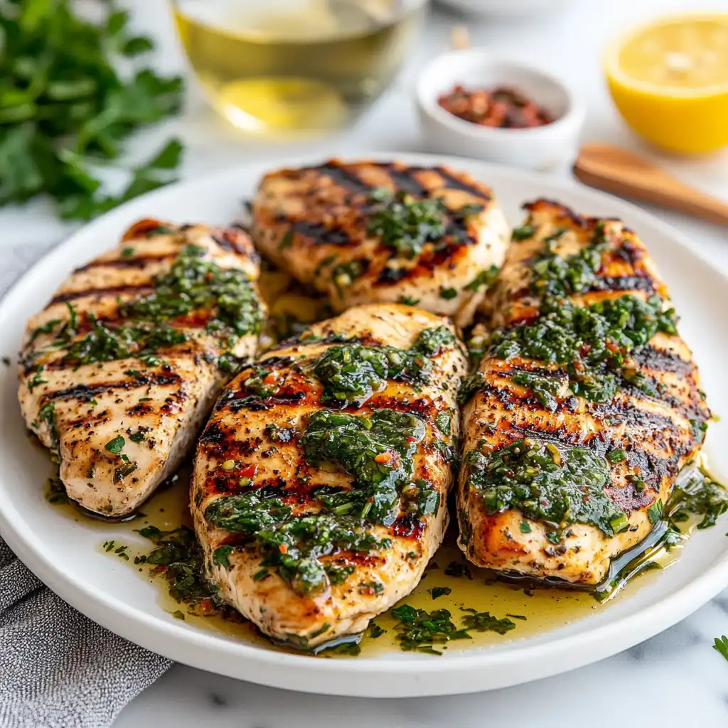 Grilled Chicken Breast with Chimichurri Recipe