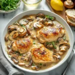 Skillet Chicken Breast with Mushrooms Recipe