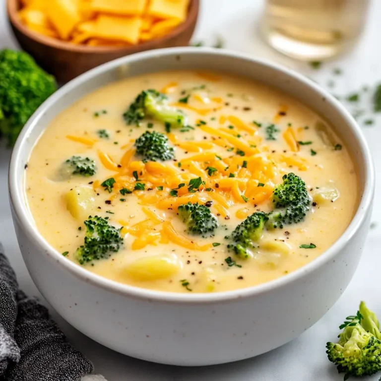 Cheddar Broccoli Potato Soup Recipe