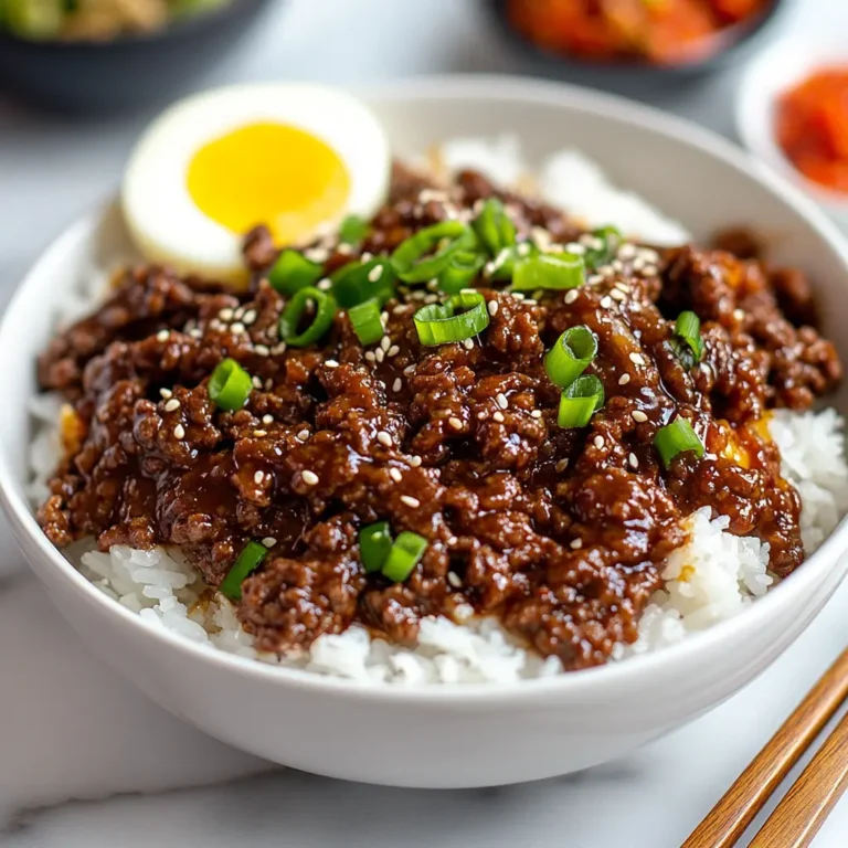 The Best Korean Ground Beef Bowls Recipe