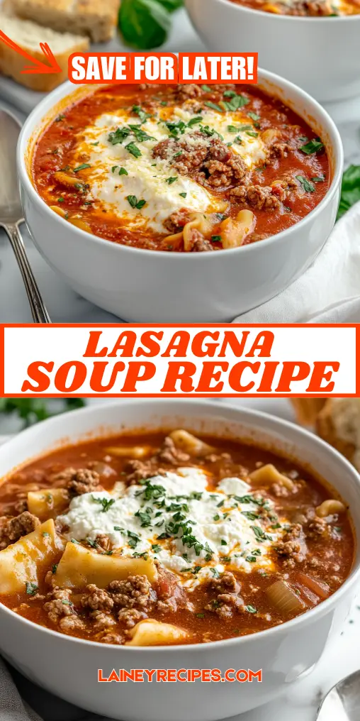 Lasagna Soup Recipe