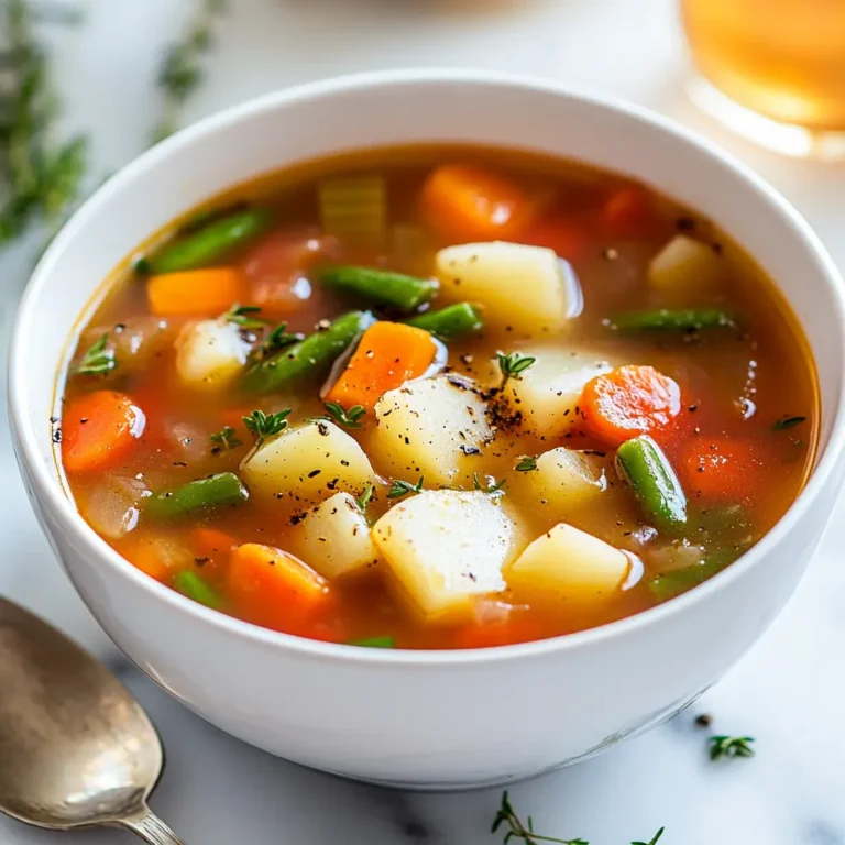 Homemade Vegetable Soup Recipe
